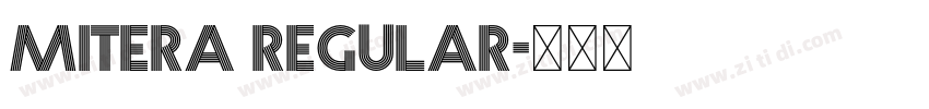 Mitera Regular字体转换